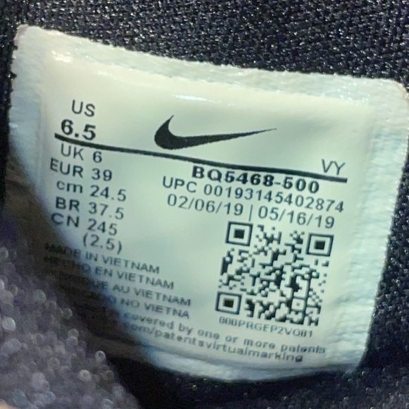 Nike Zoom Rize Team Court Purple 2019 BQ5468-500 Men's Sneakers Size 6.5 - Picture 9 of 9